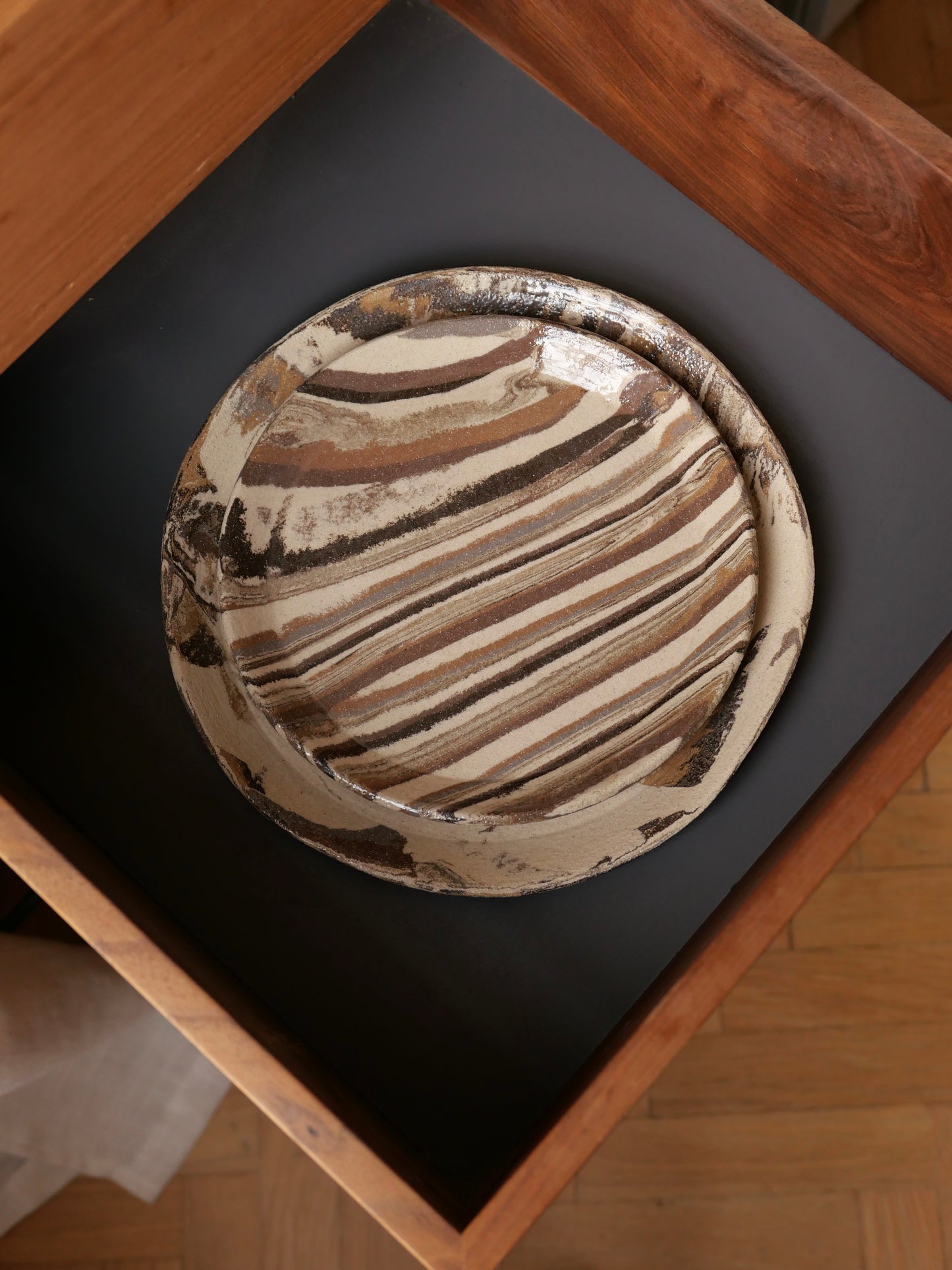 TERRA - lot de 2 assiettes tailles moyennes, sur commande