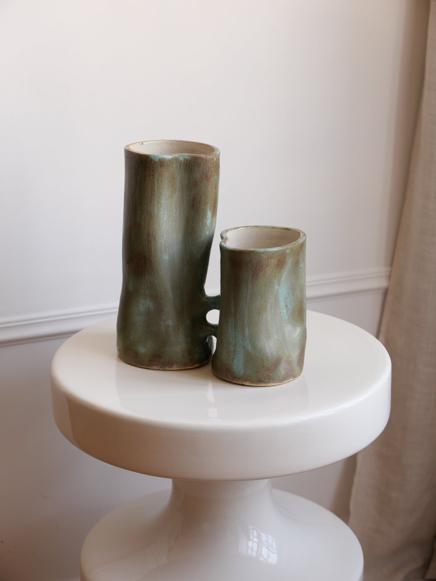 LES AMOUREUX (émail malachite)