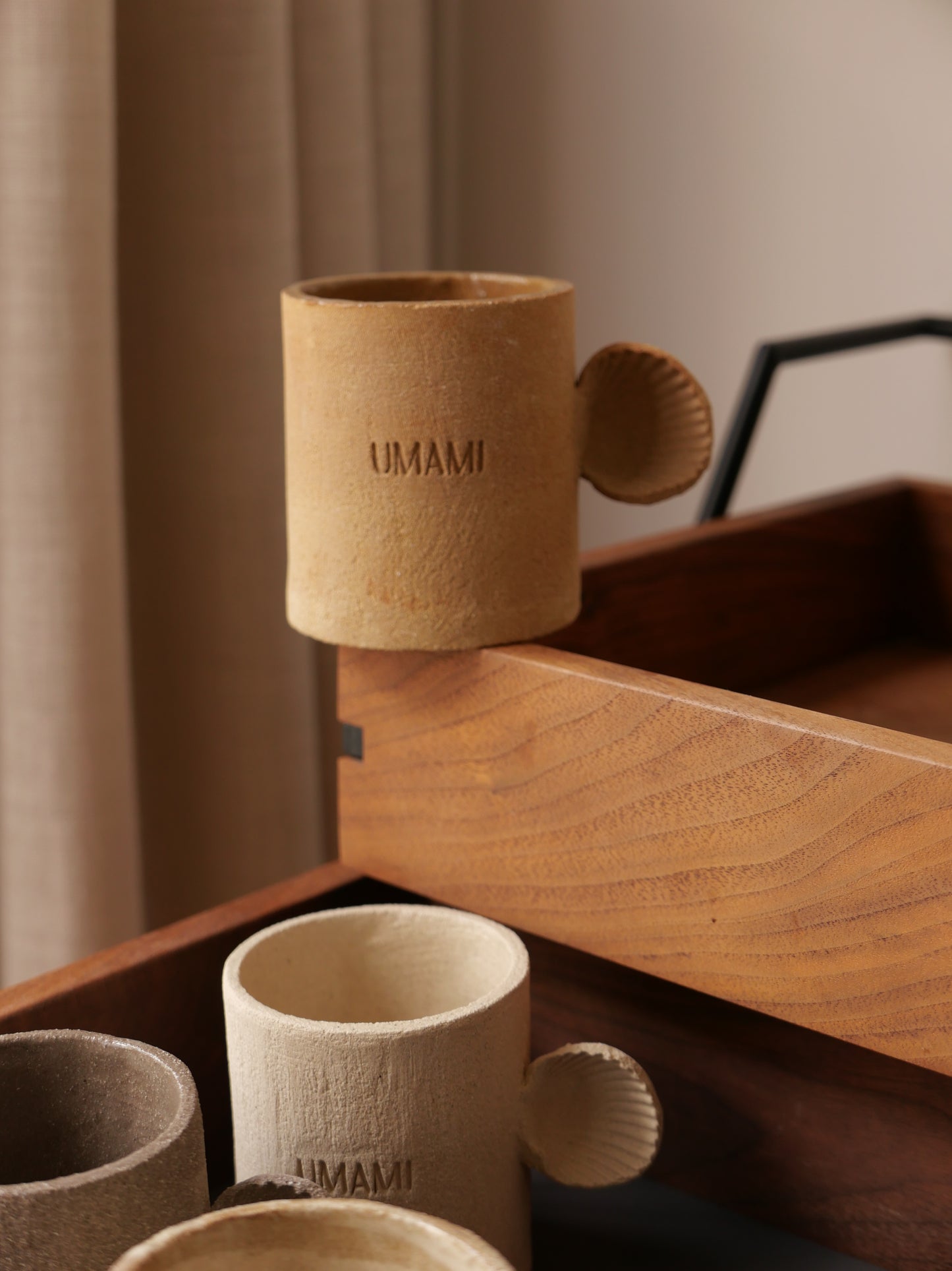 Lot de 4 tasses coquillages