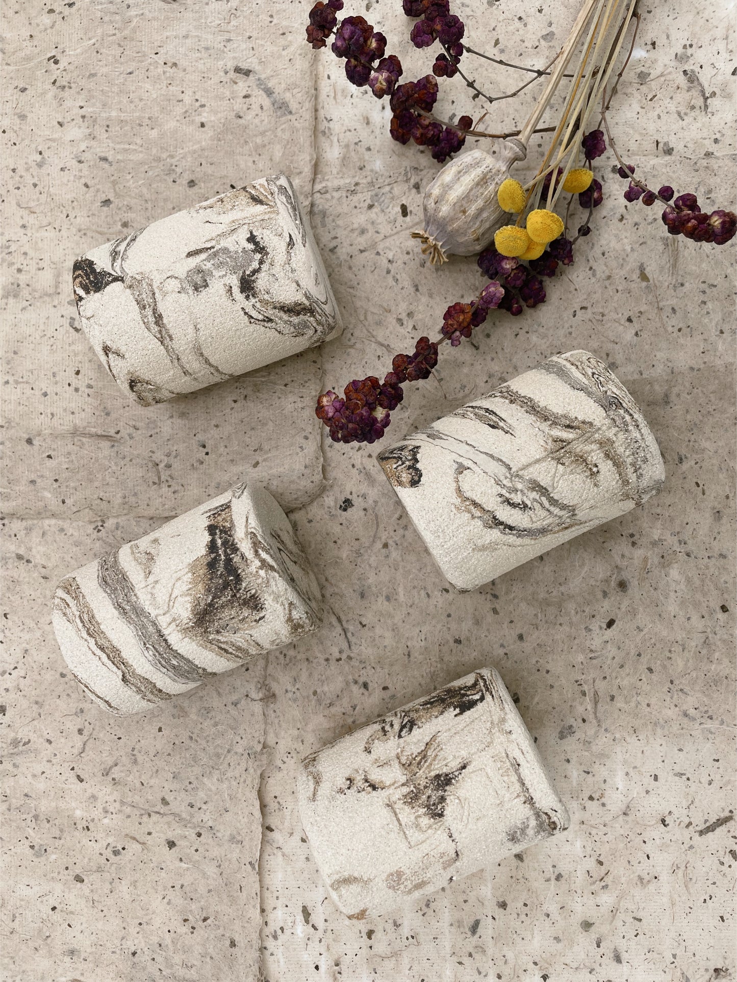 Lot de 4 tasses à café TERRA
