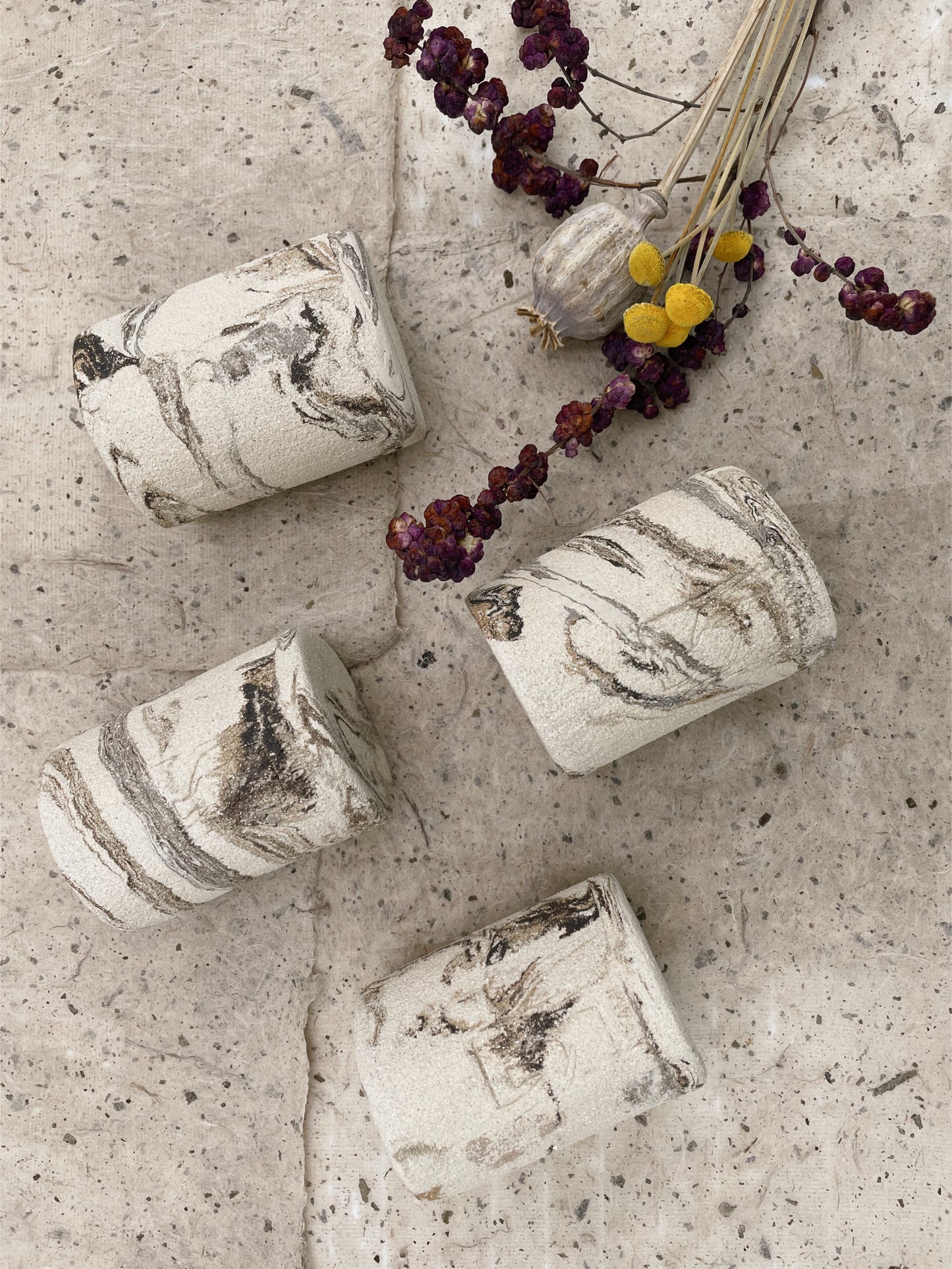Lot de 4 tasses à café TERRA