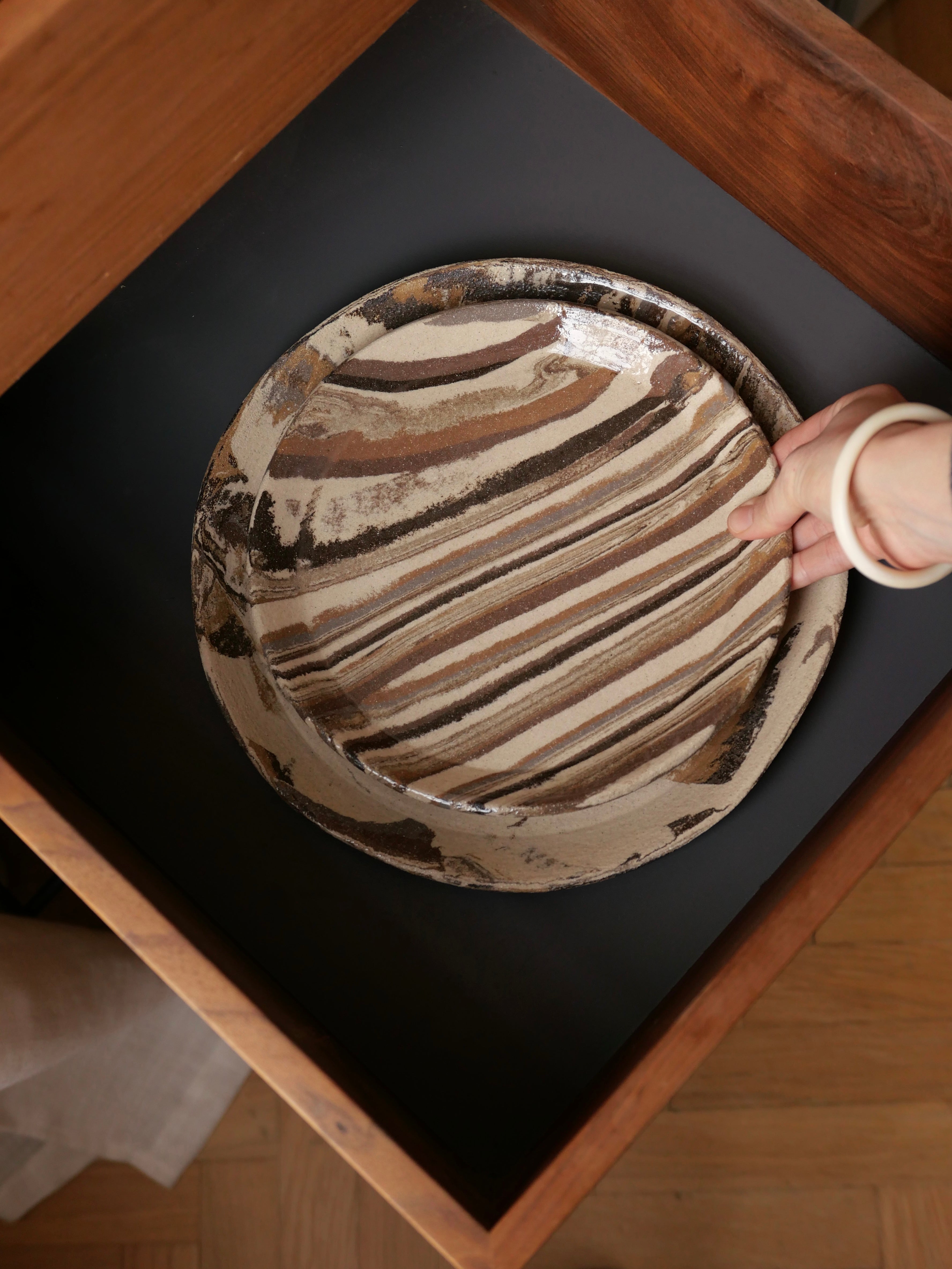 TERRA - lot de 2 assiettes tailles moyennes, sur commande