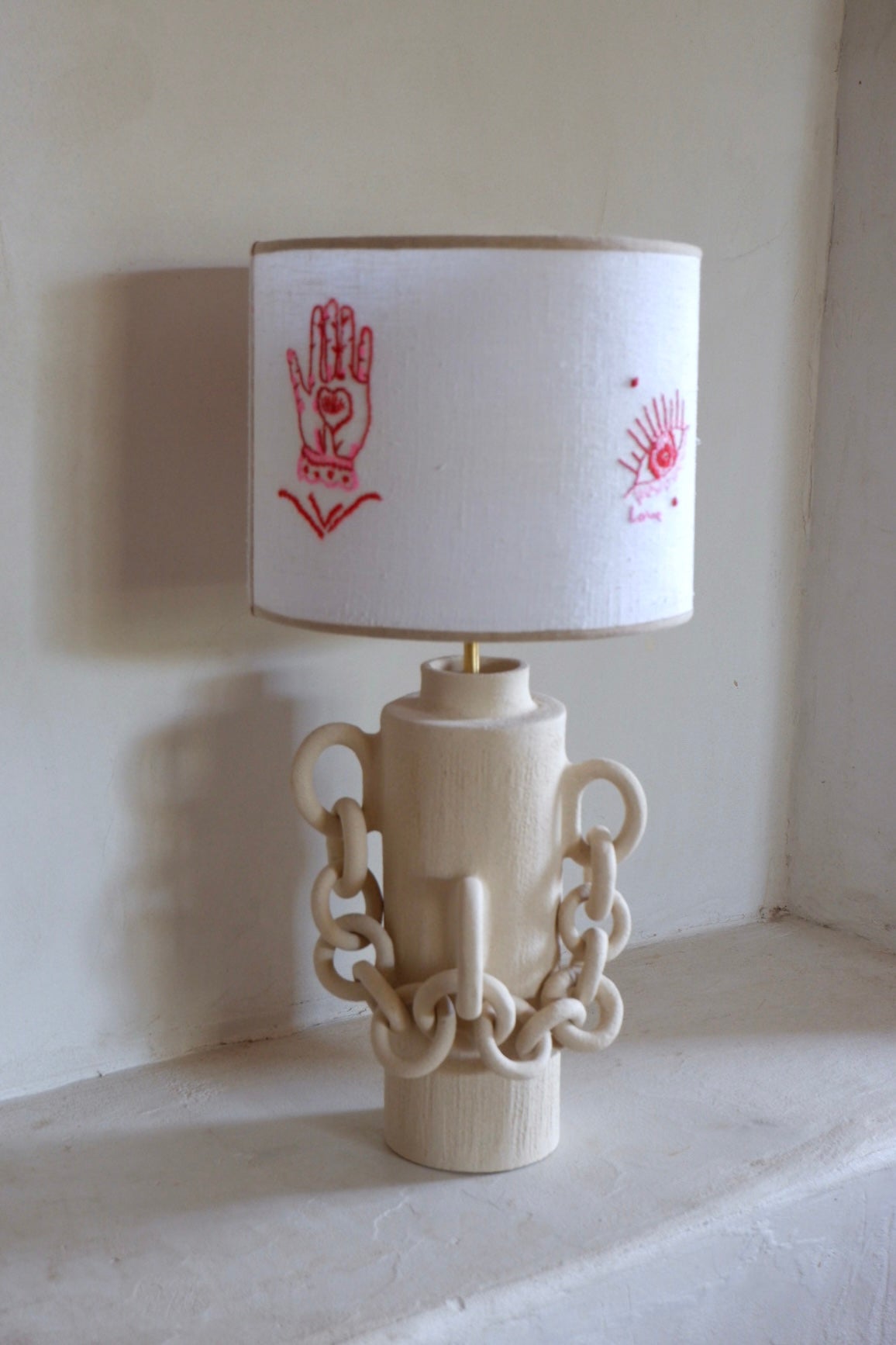 Lampe blanche ex-voto (Pièce unique)