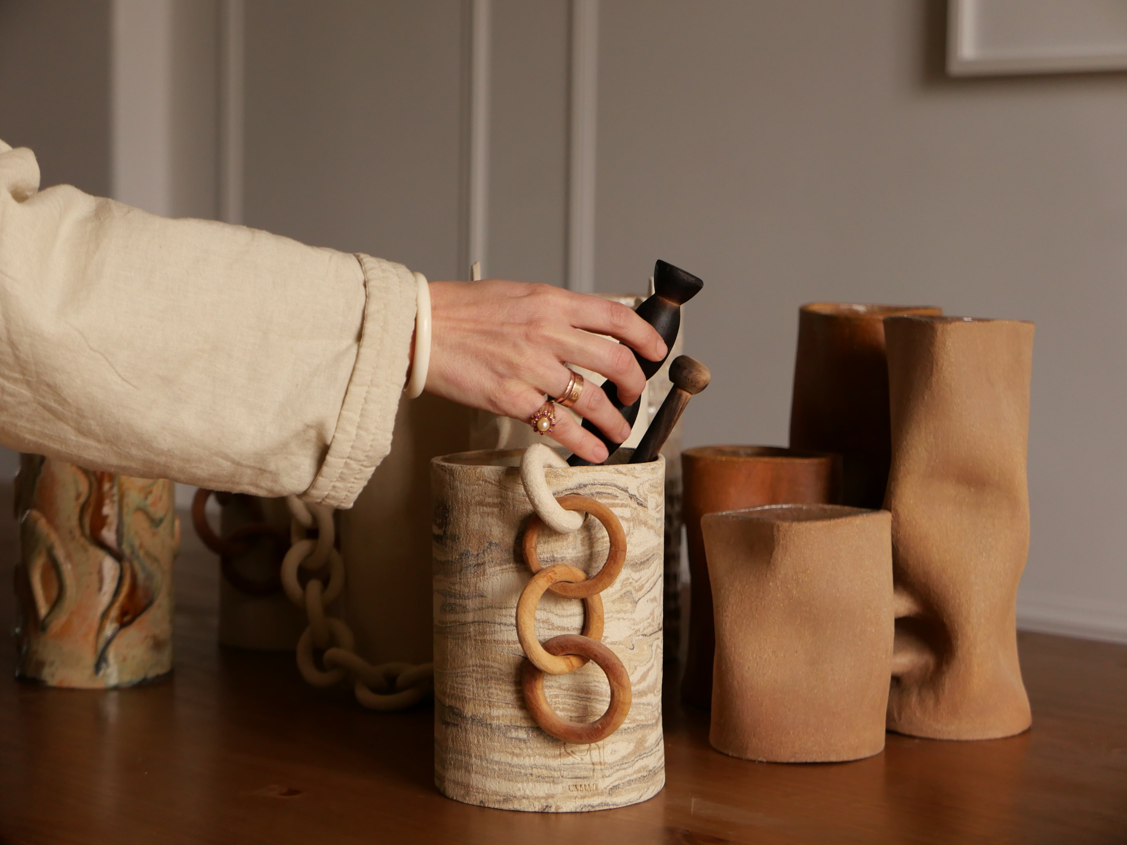 Pot à ustensiles - sur commande