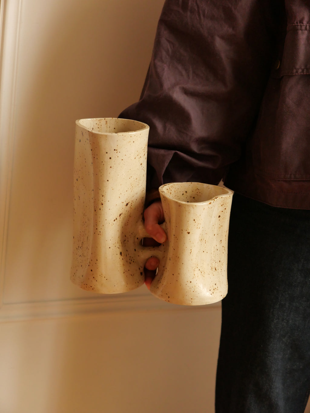 Les amoureux (émail moucheté)