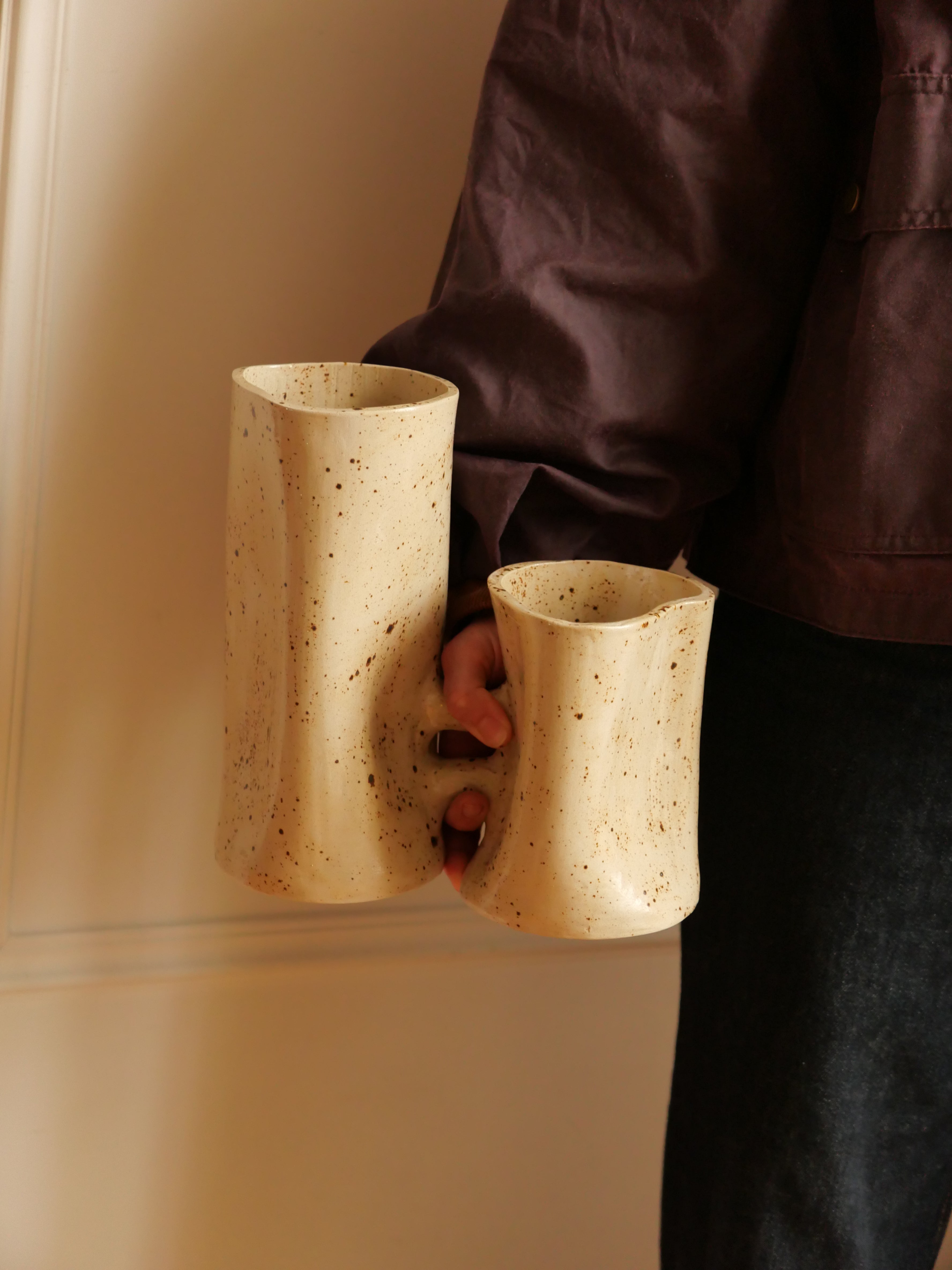 Les amoureux (émail moucheté)