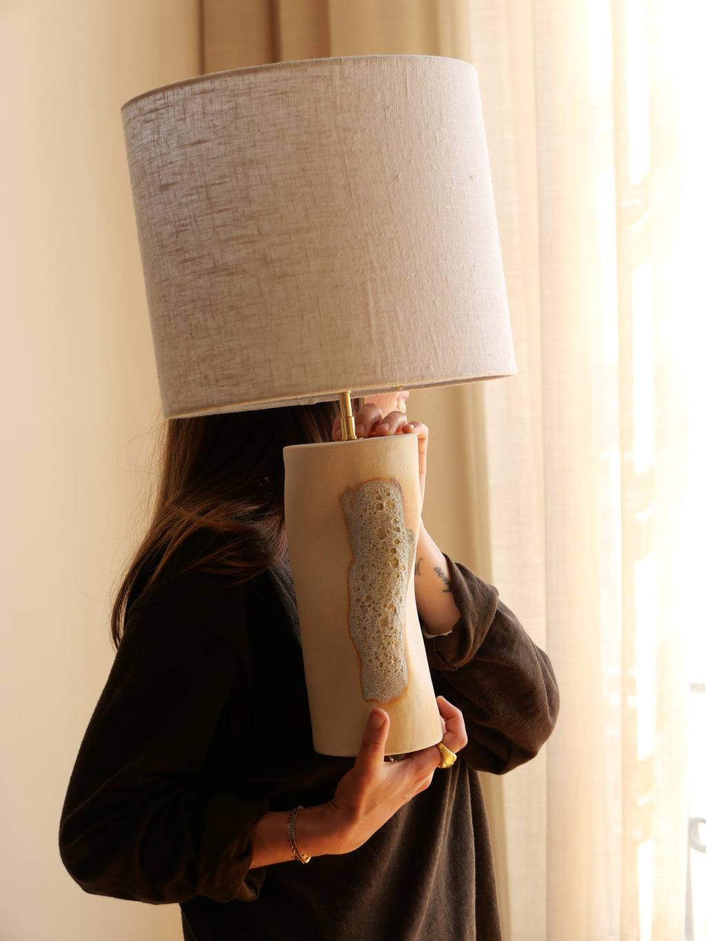Lampe écume (beige)
