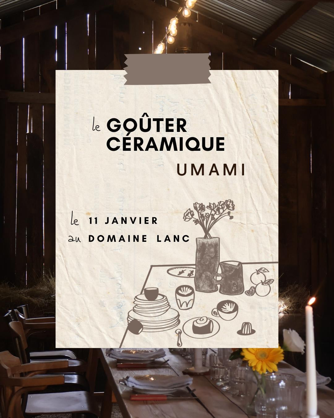 Goûter céramique au domaine Lanc