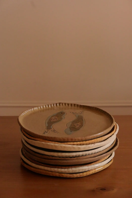 Onde - Assiettes en grès chamotté