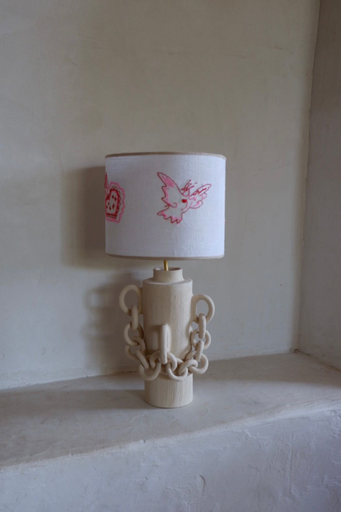 Lampe blanche ex-voto (Pièce unique)