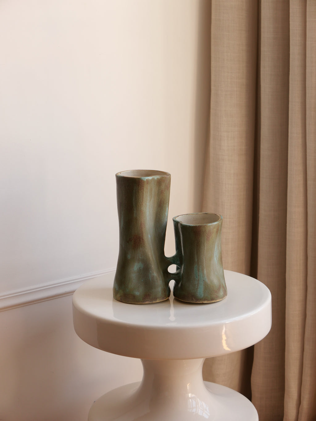 Les amoureux (émail malachite)