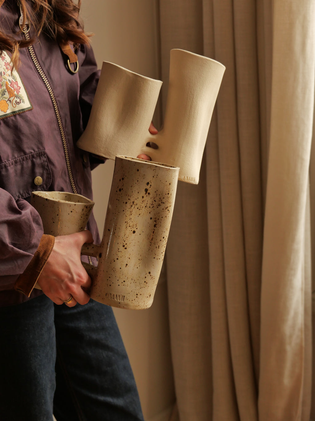 Les amoureux (émail moucheté)