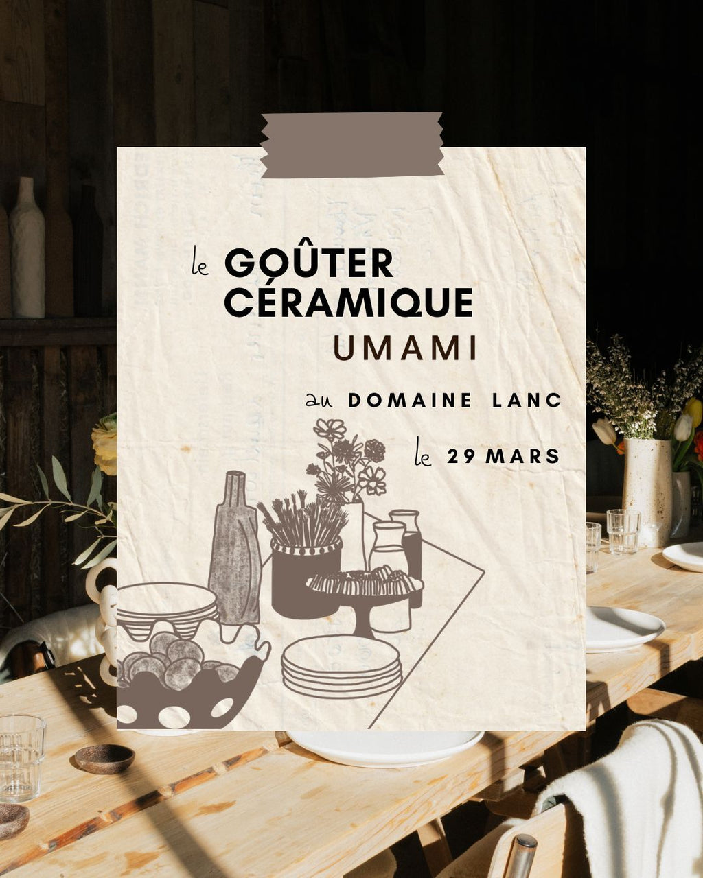 Goûter céramique au domaine Lanc