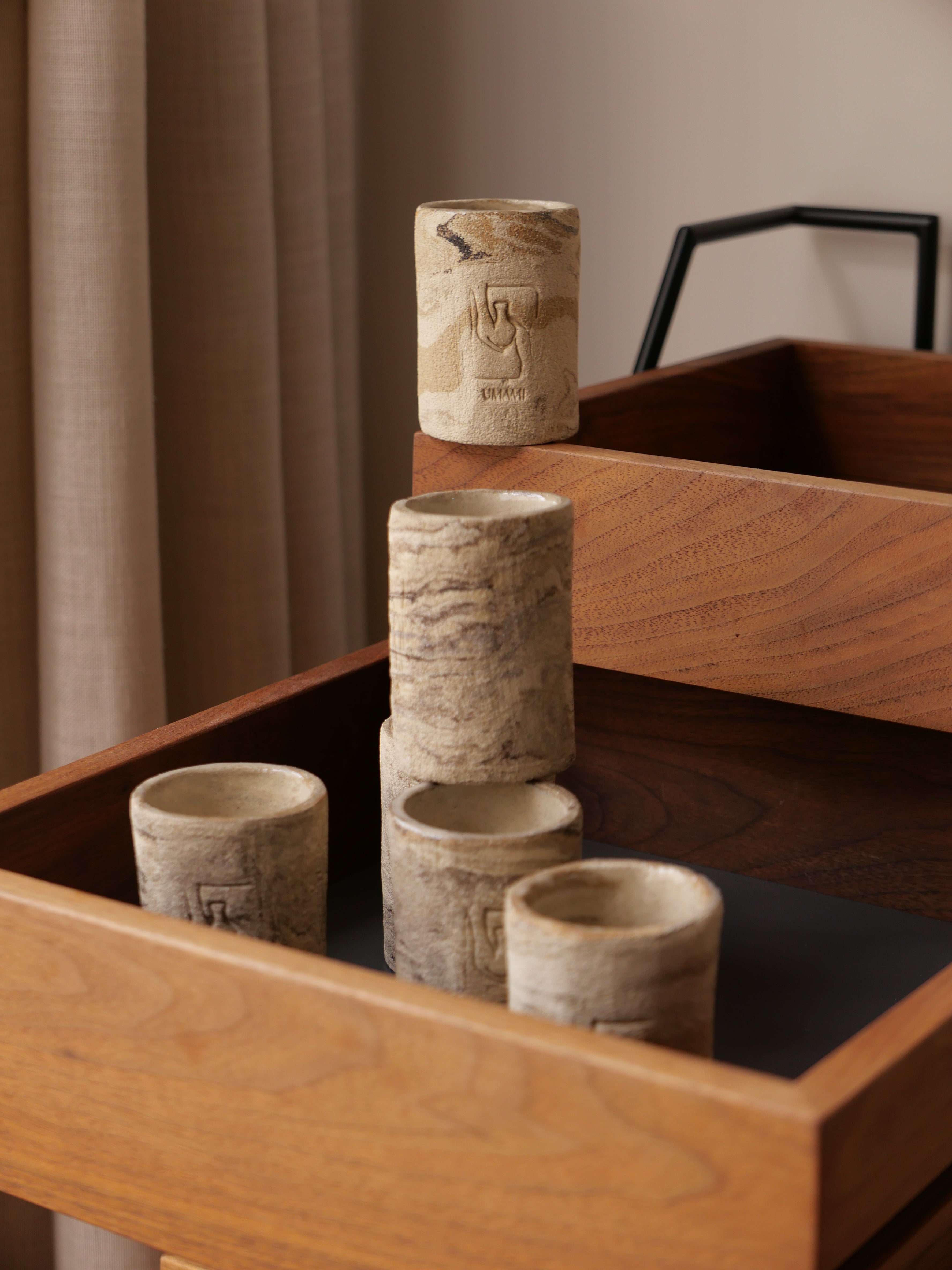 Lot de 4 tasses à café TERRA - sur commande