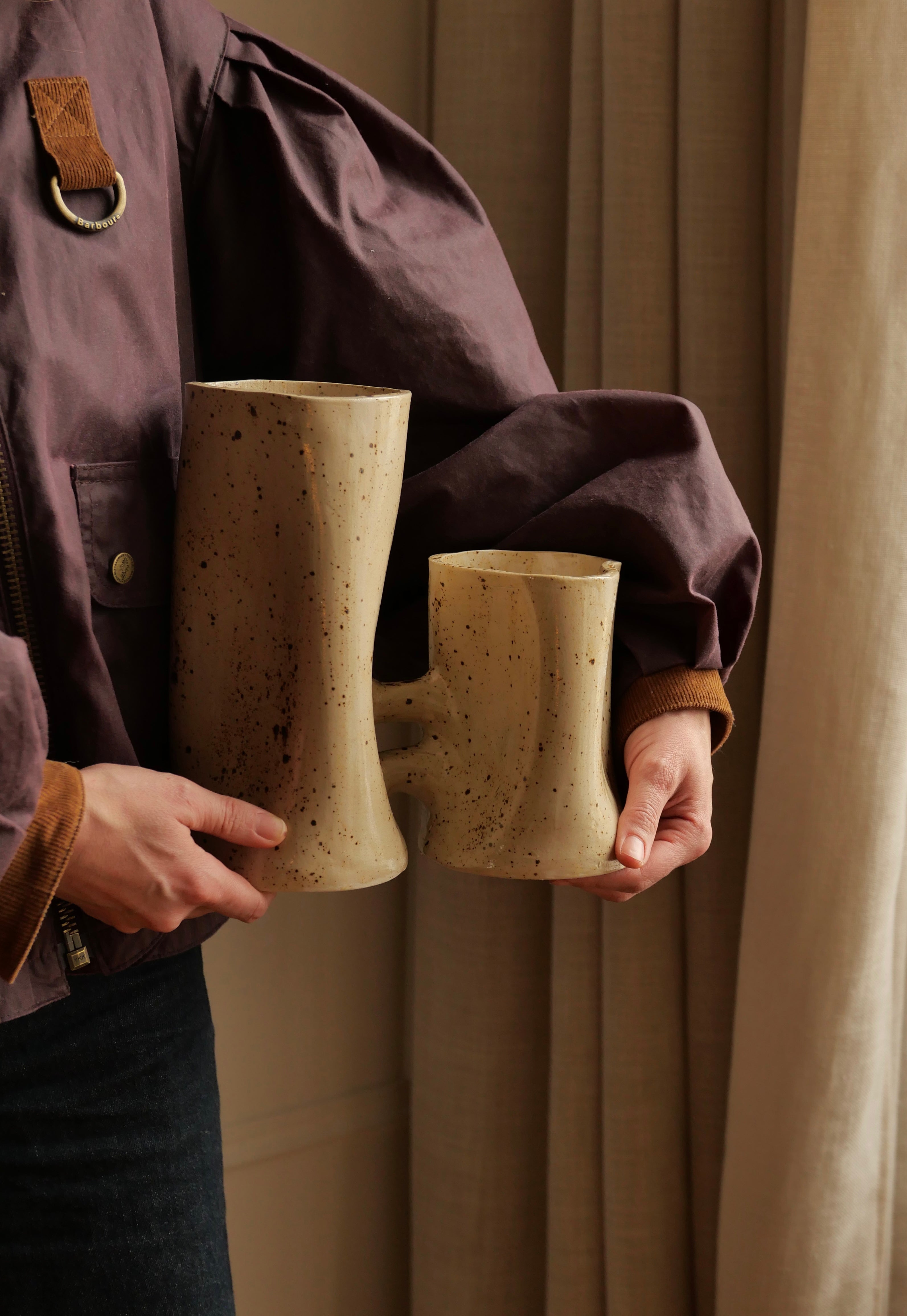 Les amoureux (émail moucheté)