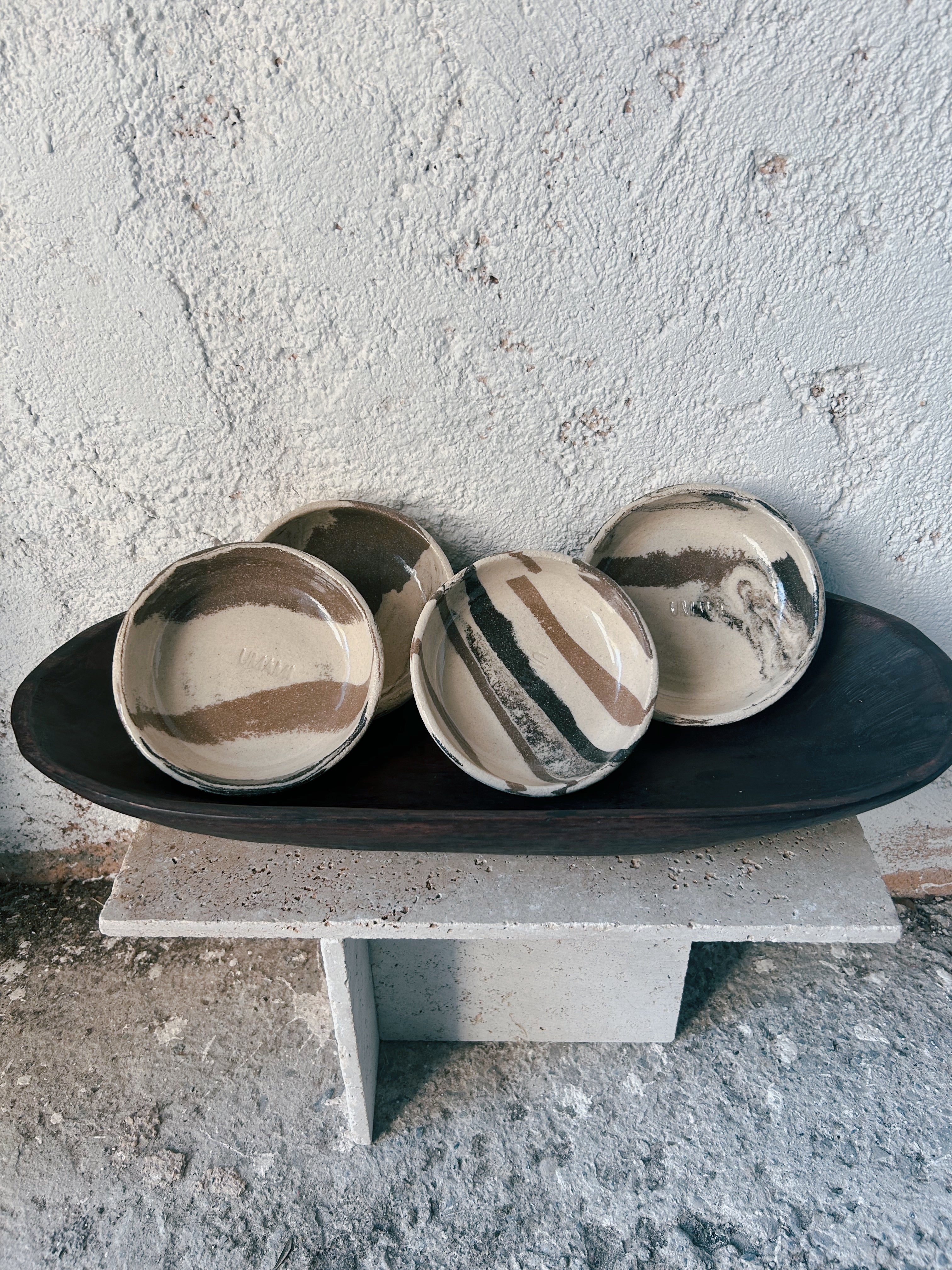 Lot de 4 petits bols de présentation - sur commande