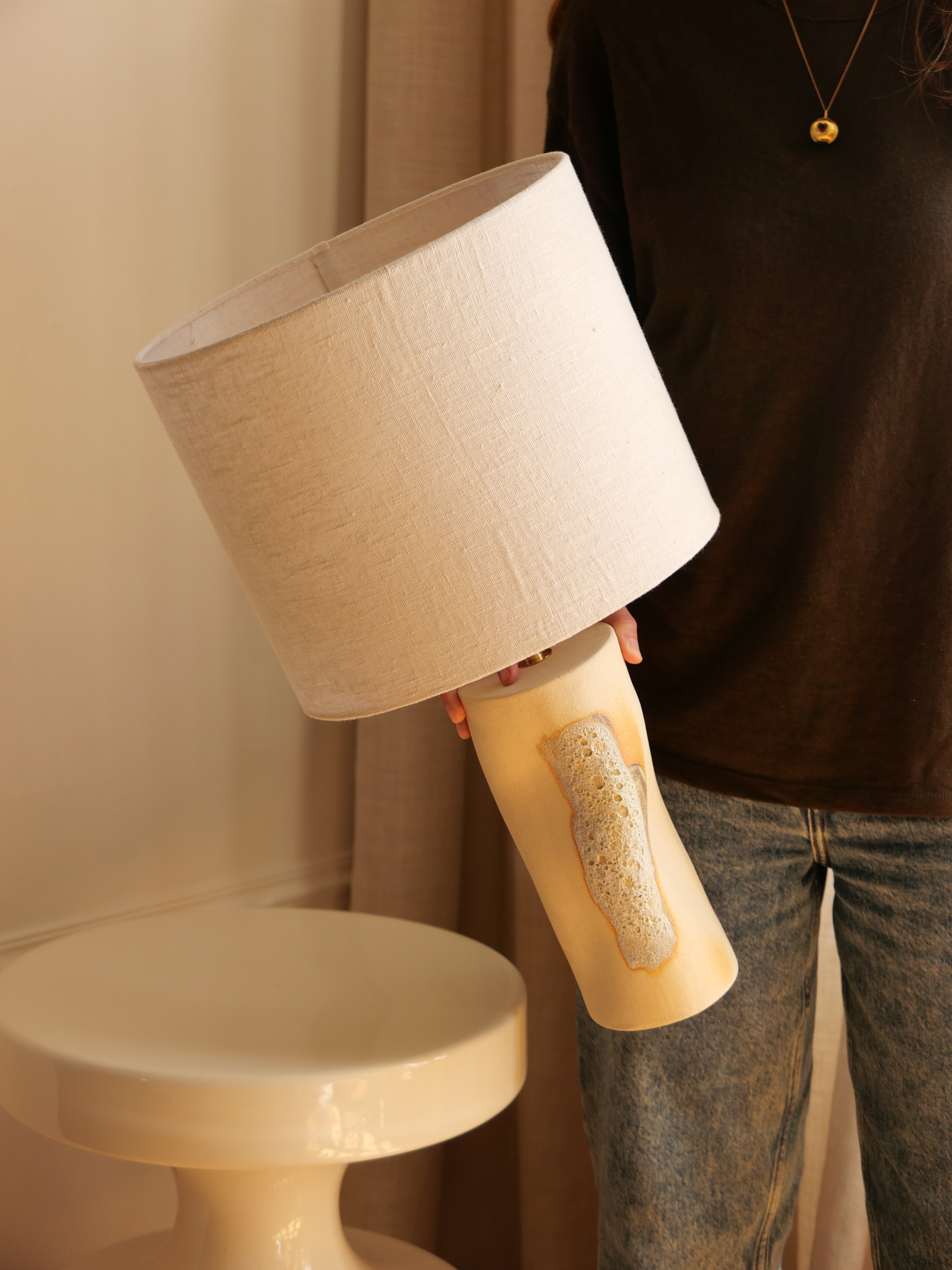 Lampe écume (beige)