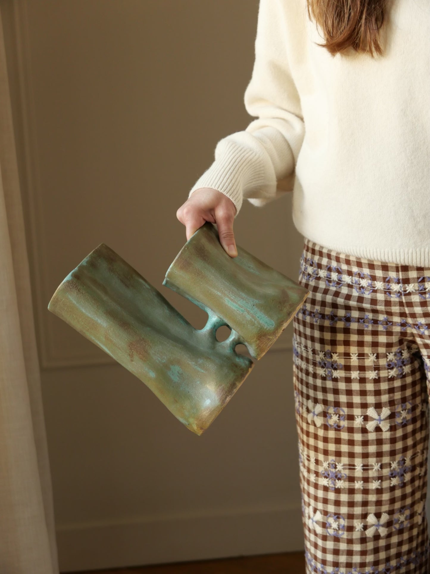 LES AMOUREUX (émail malachite)