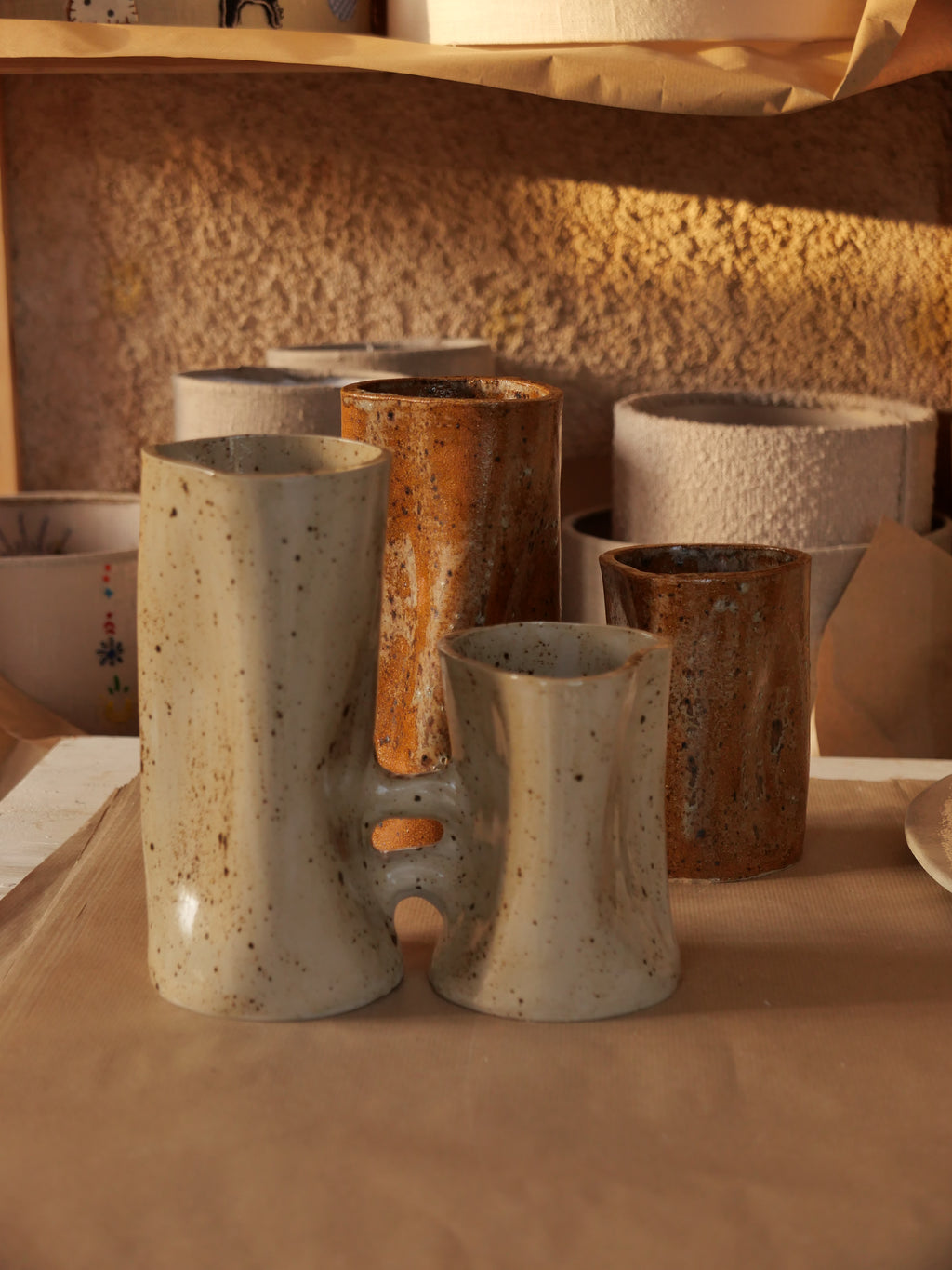 Les amoureux (émail moucheté)