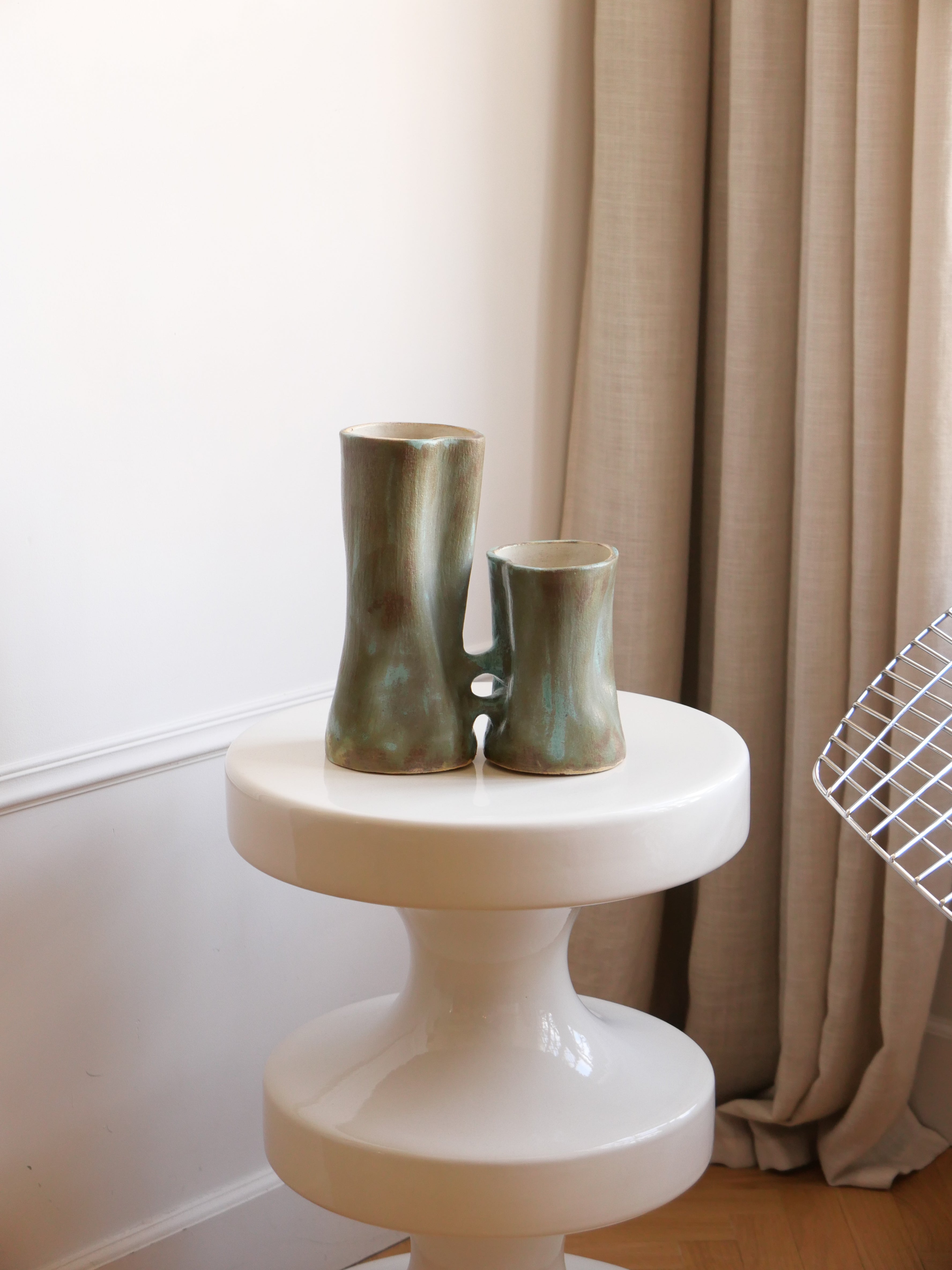 Les amoureux (émail malachite)