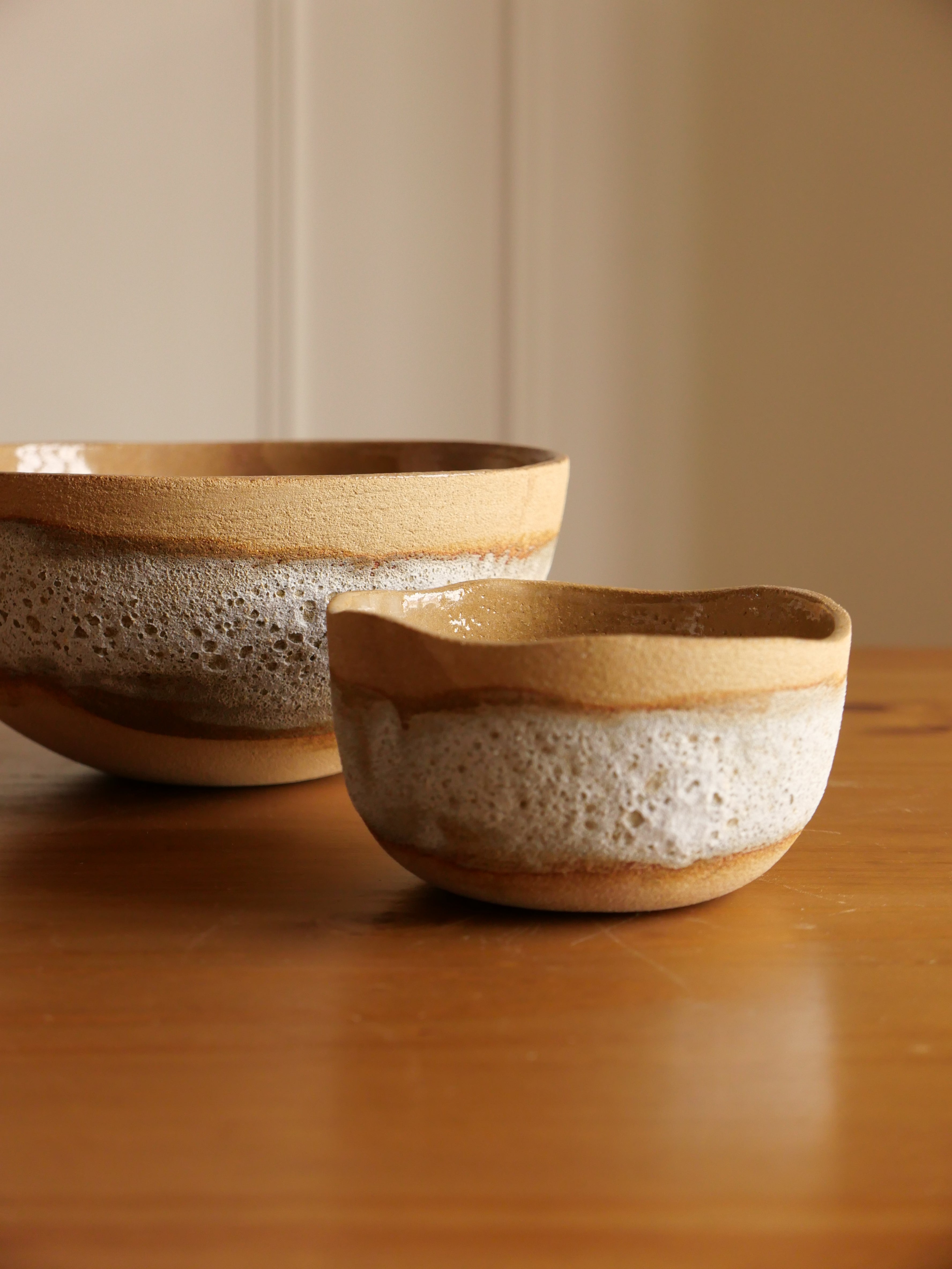 Saladiers Écume (3 tailles, réalisation à la commande)