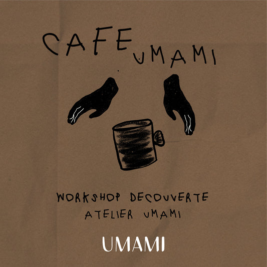 Atelier Umami café - réalisation d'un petit vase.