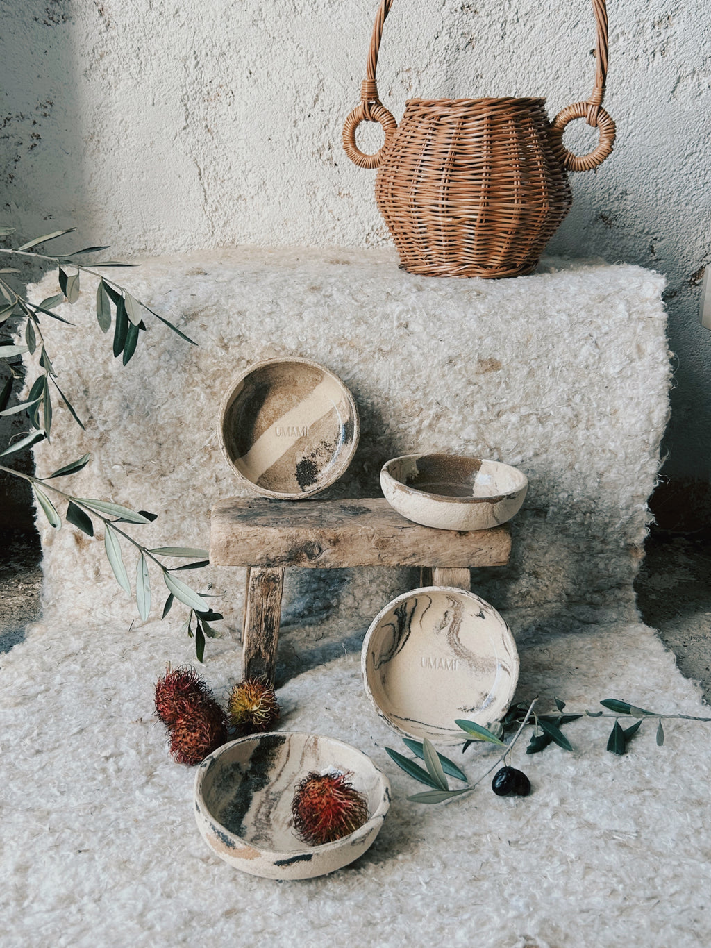 Lot de 4 petits bols de présentation - sur commande