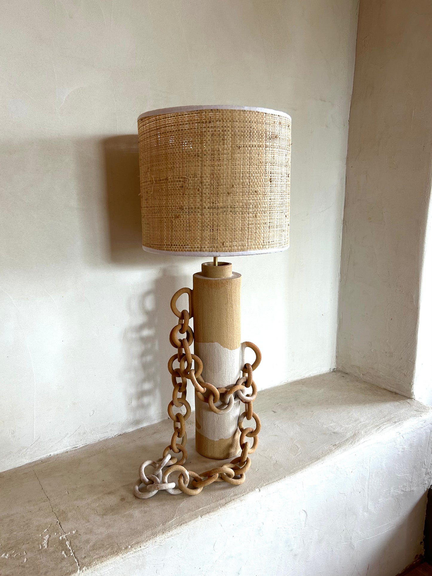 Grande lampe double chaine (Pièce unique)