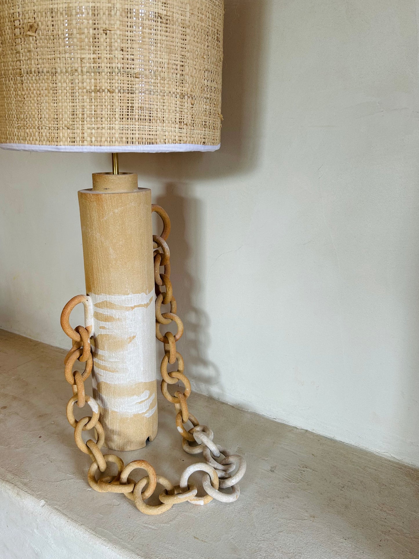 Grande lampe double chaine (Pièce unique)